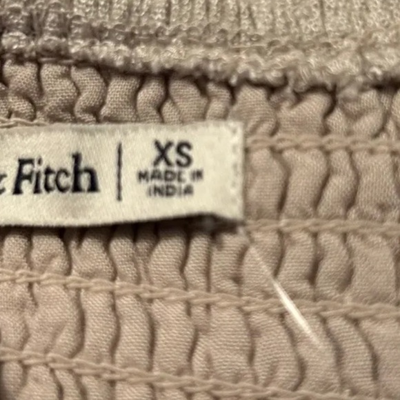 SOLD//  NEW/NWT! Abercrombie & Fitch Puff Sleeve Linen Dress ~ Size XS - Picture 9 of 11